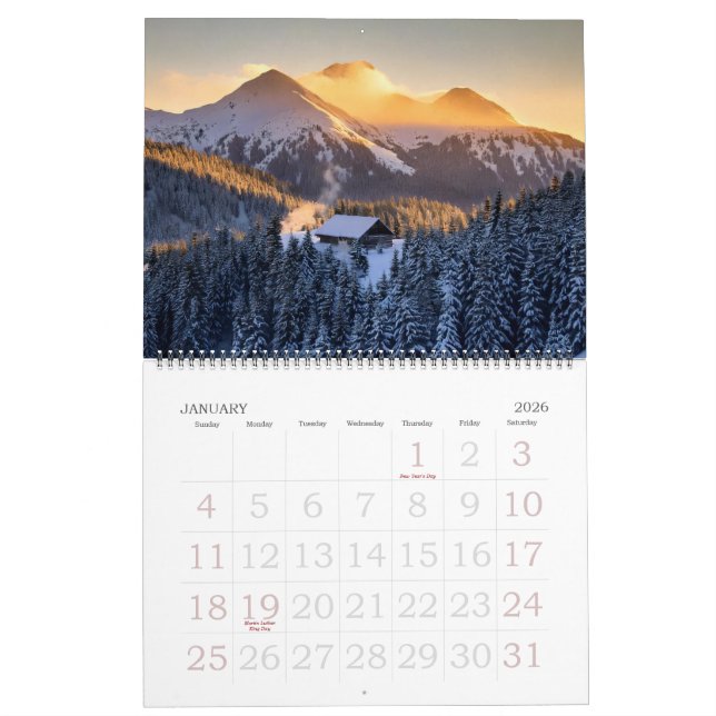 Landscape Calendar (Jan 2026)