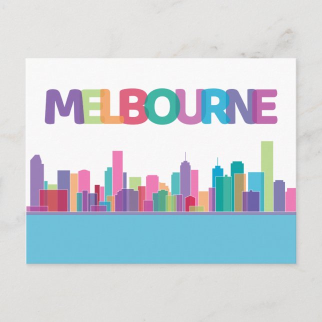 Landscape City View | Melbourne, Australia Postcard (Front)