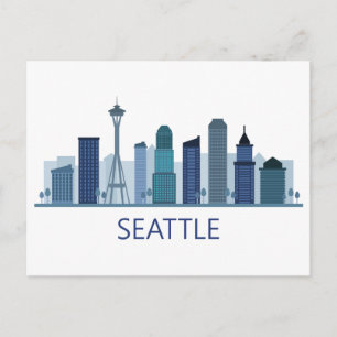 Landscape City View Seattle, Washington Postcard