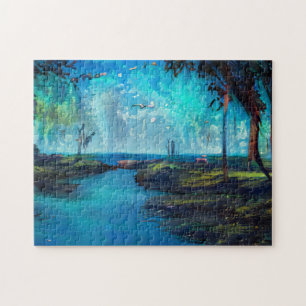 Landscape custom art photo puzzle
