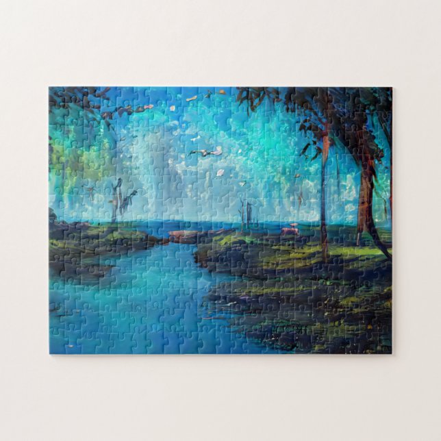 Landscape custom art photo puzzle (Horizontal)