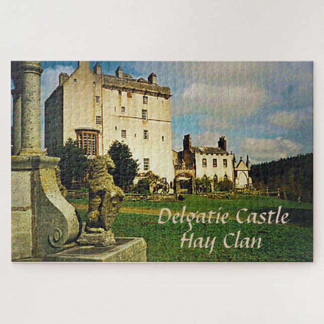 Landscape Delgatie Castle – Clan Hay Jigsaw Puzzle (Horizontal)