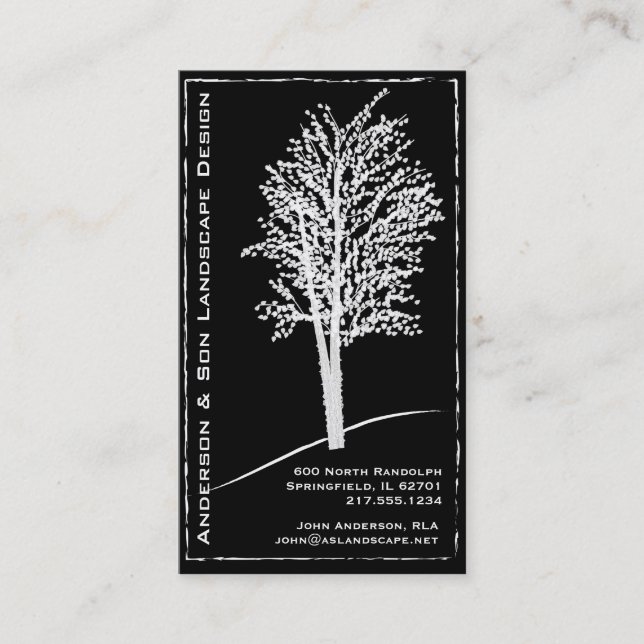 Landscape Design Business Card (Front)