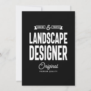 Landscape Designer Job Title Gift Thank You Card