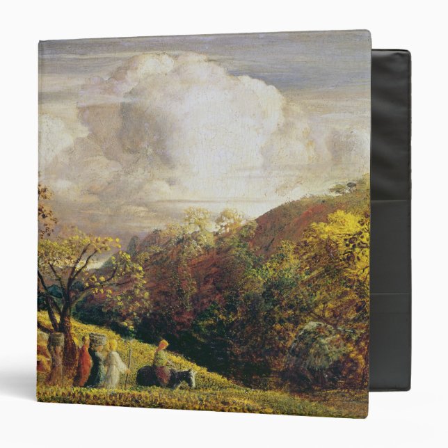 Landscape, figures and cattle binder (Front/Inside)