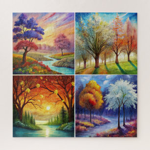 Landscape Four Seasons Jigsaw Puzzle