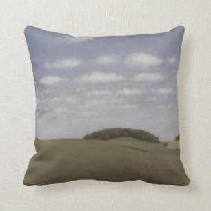 Landscape from Lejre, 1905 (oil on canvas) Throw Pillow