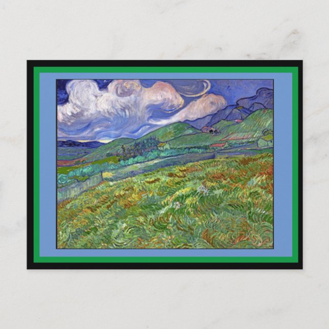 Landscape From Saint-Rémy, Van Gogh, Postcard (Front)