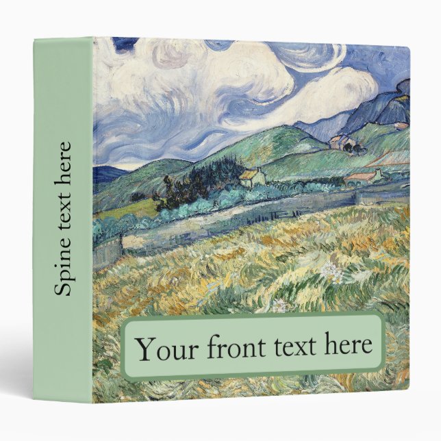  Landscape from Saint-Rémy by Vincent Van Gogh  Binder (Front/Spine)