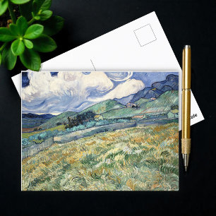  Landscape from Saint-Rémy by Vincent Van Gogh  Postcard