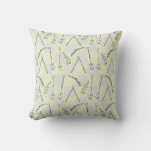 Landscape gadrening pattern throw pillow