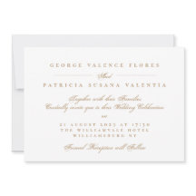 Landscape Gold Caramel Formal Calligraphy Elegant