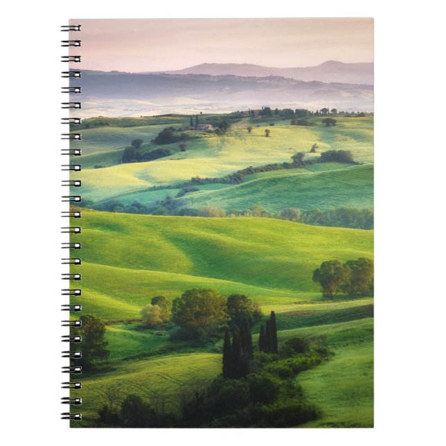 Landscape Greenery: Light Painted Serenity Notebook (Front)