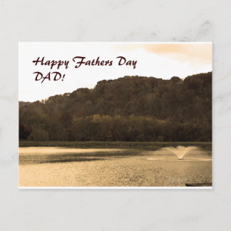 landscape, Happy Fathers Day DAD! Postcard