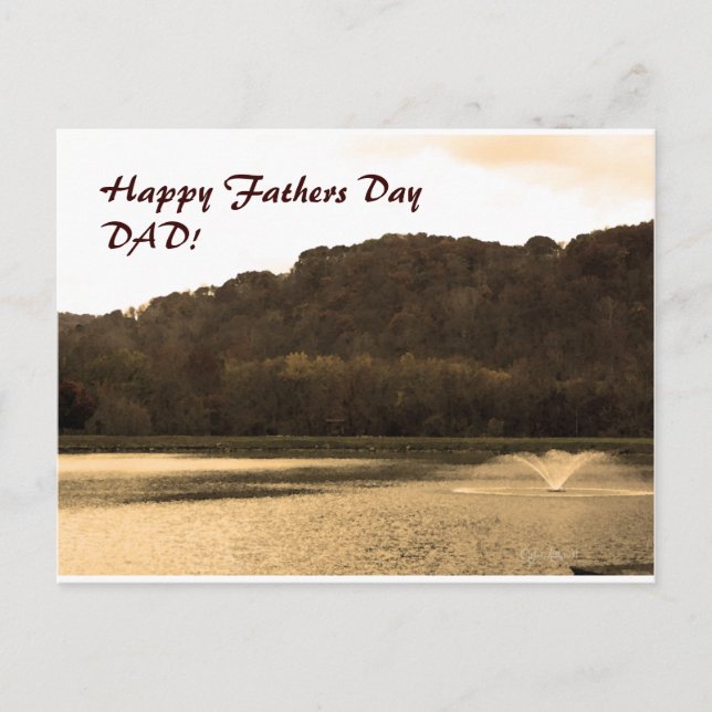 landscape, Happy Fathers Day DAD! Postcard (Front)