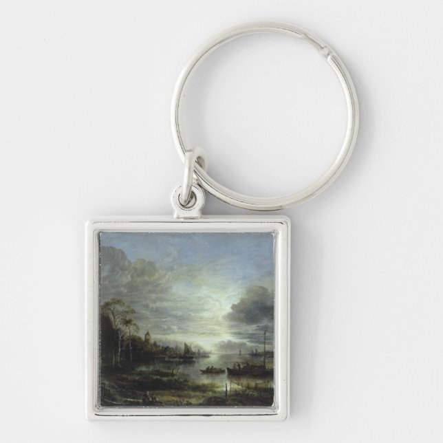 Landscape in Moonlight Keychain (Front)