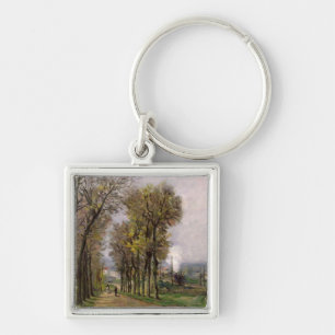 Landscape in the Ile de France, c.1878 Keychain