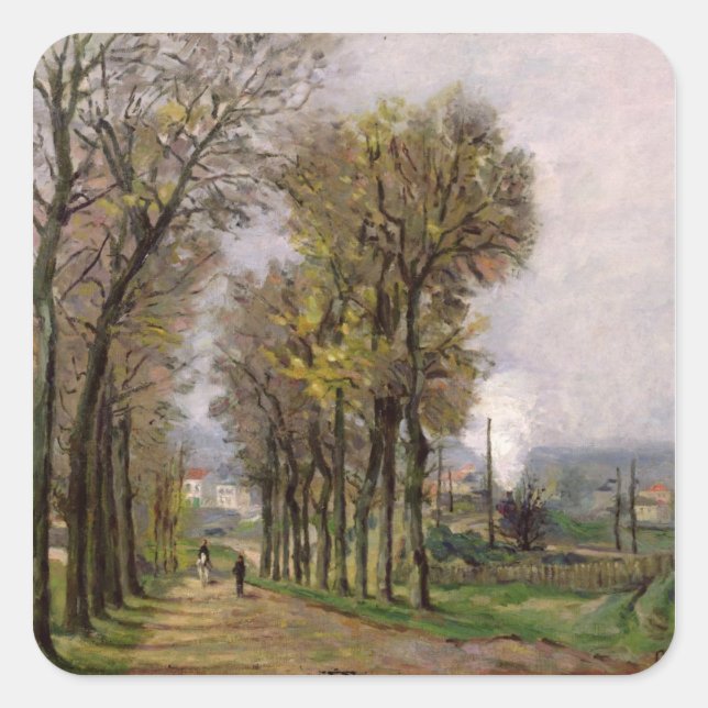 Landscape in the Ile de France, c.1878 Square Sticker (Front)