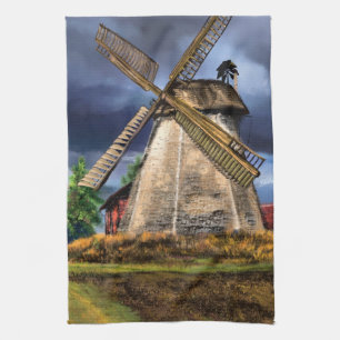 Landscape in the Netherlands Kitchen Towel