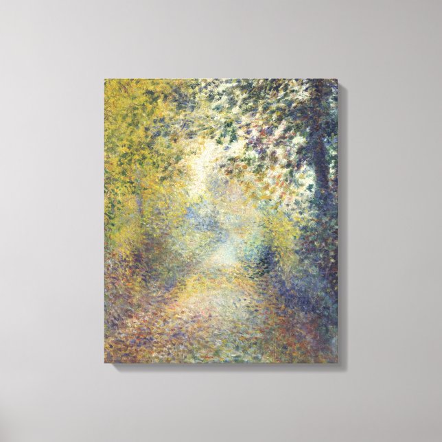 Landscape In the Woods (by Pierre-Auguste Renoir) Canvas Print (Front)