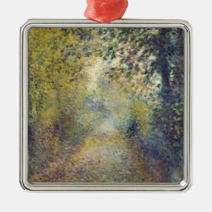 Landscape In the Woods (by Pierre-Auguste Renoir) Metal Ornament
