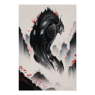 Landscape - Kaiju Lobo Serpente Poster