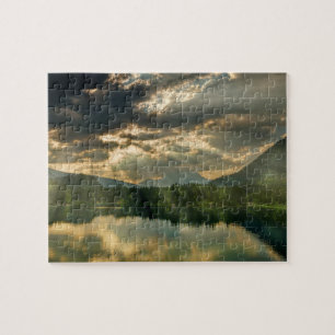 Landscape Lake, Mountains, Reflections, & Sky Jigsaw Puzzle
