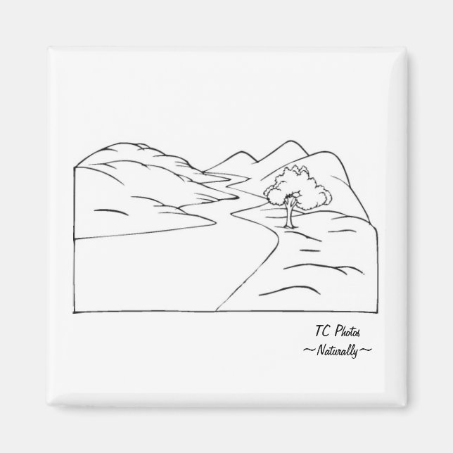 Landscape Magnet with Logo (Front)