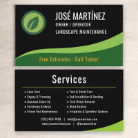 Landscape Maintenance Black Green 
