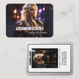 Landscape Minimalist Coscards | Cosplay Character Business Card