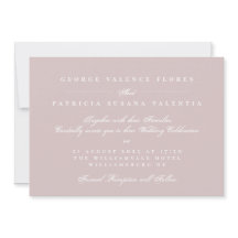 Landscape Musk Pink Formal Calligraphy Elegant