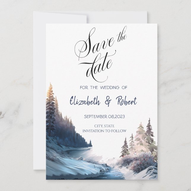 Landscape,Nature,Forest Save The Date (Front)