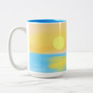 landscape nature painting Two-Tone coffee mug