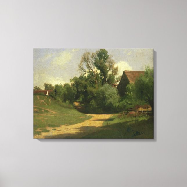 Landscape near Oberaudorf Canvas Print (Front)