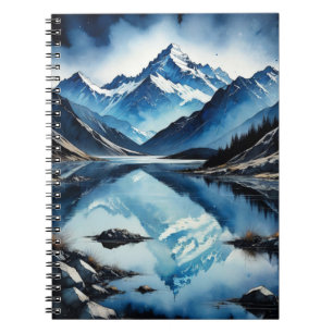 Landscape New Zealand Mountains Notebook Journal