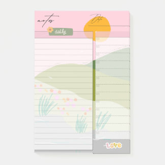 Landscape notes plan list