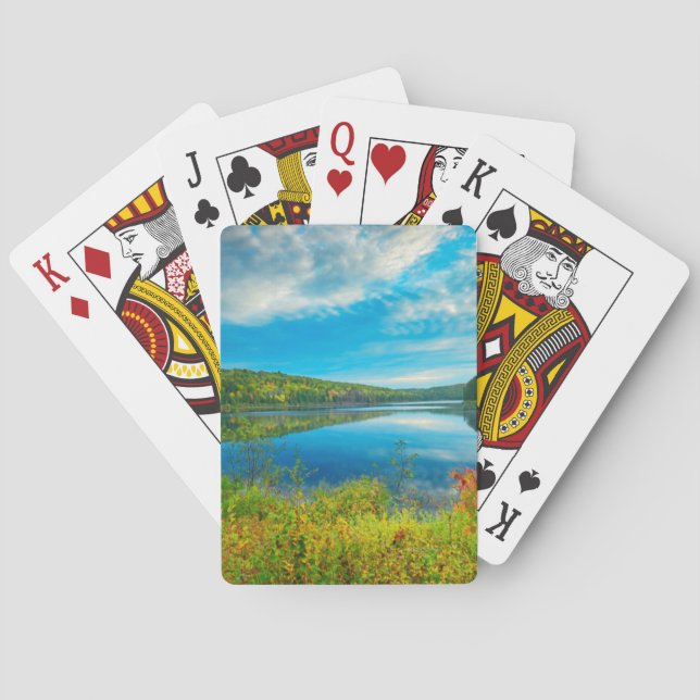 Landscape of Costello Lake Playing Cards (Back)