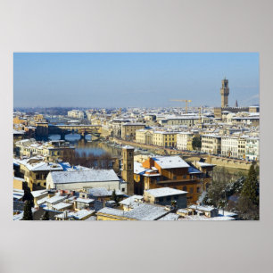 Landscape of Florence from Piazzale 2 Poster