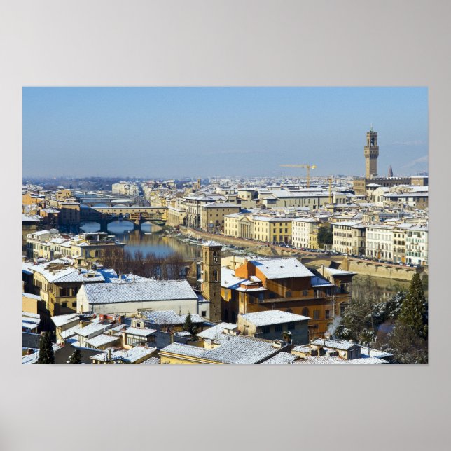 Landscape of Florence from Piazzale 2 Poster (Front)