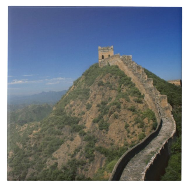 Landscape of Great Wall, China Tile (Front)