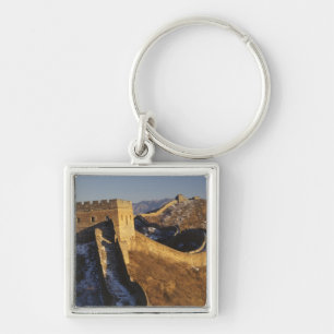 Landscape of Great Wall under sunset, China Keychain
