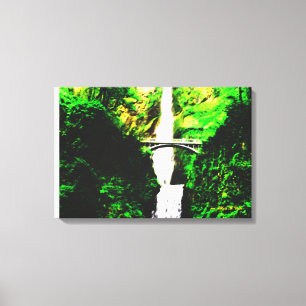 Landscape of Multnomah Falls Canvas Print
