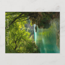 Landscape of river Elsa, Tuscany Postcard