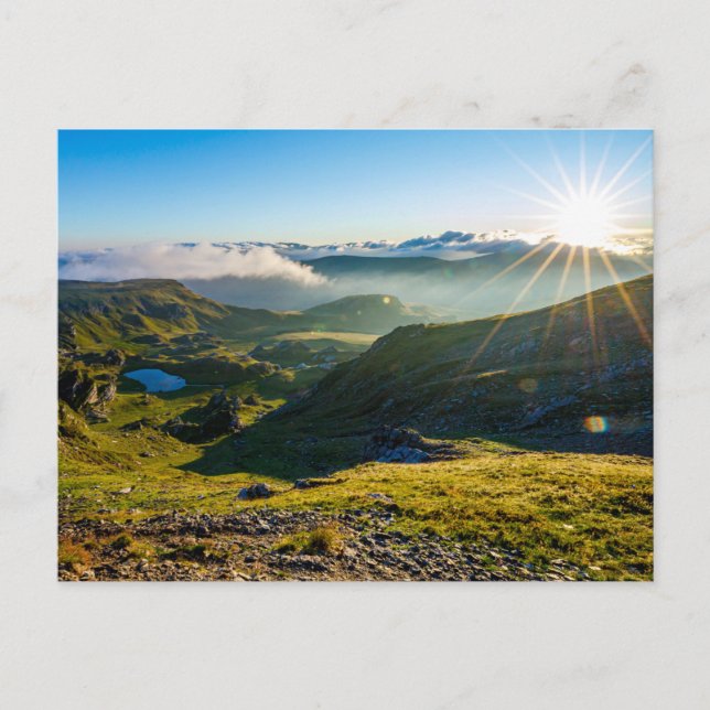 Landscape of the Carpathian postcard (Front)