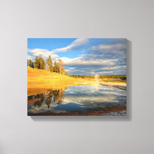 Landscape of Yellowstone Canvas Print