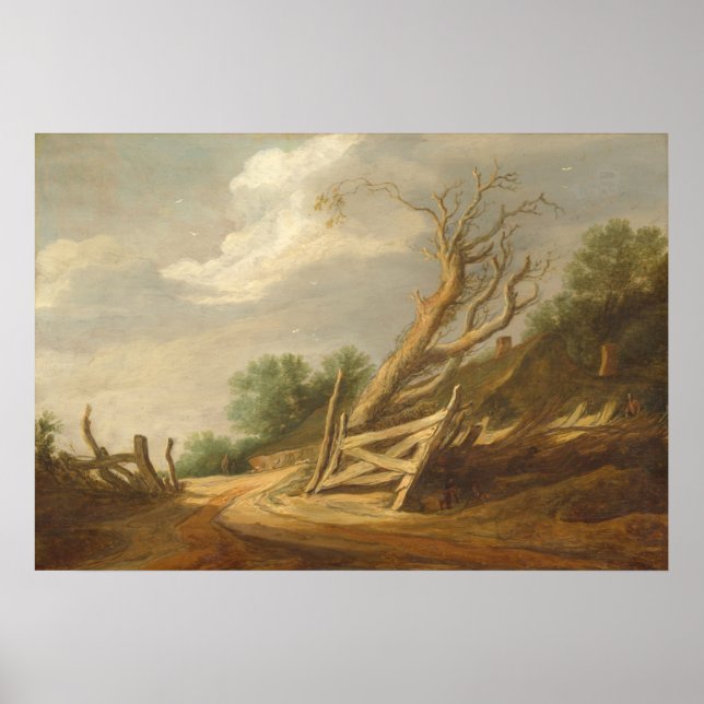 Landscape Open Gate, Pieter Molijn Fine Art Poster (Front)