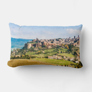 Landscape over Orvieto Lumbar Pillow