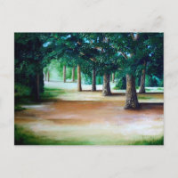 Landscape painting by Elin Bjorsvik postcard