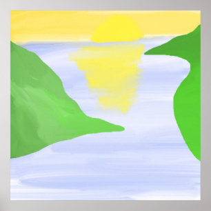 landscape painting poster