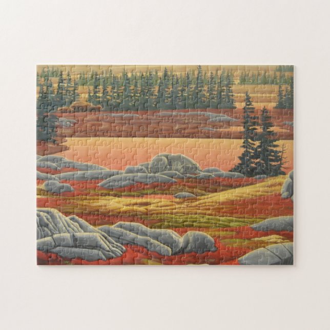 Landscape Painting Puzzle - Polar Bear Art Puzzles (Horizontal)